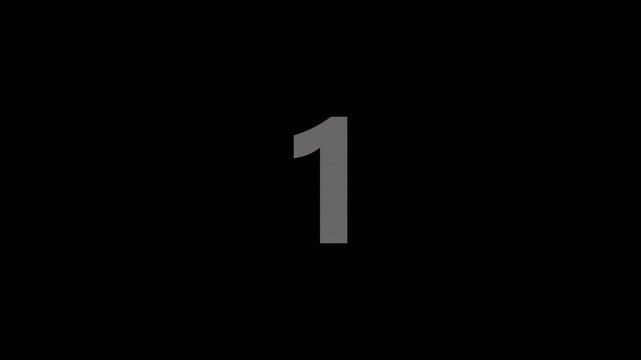  3 2 1 Go! Countdown Animation. countdown animation from 3,2,1 to Go in 4K animation with alpha channel For Video Intros and Game Start Screens in transparent background
