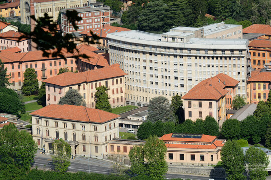 L'ex ospedale Sant'Anna a Como, Lombardia, Italia.
