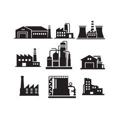 Obraz premium set of vector industry building