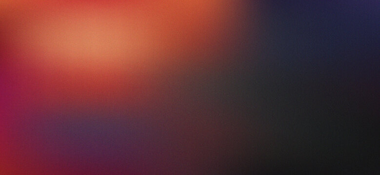 Abstract blurred background with a vibrant gradient of warm orange and deep purple