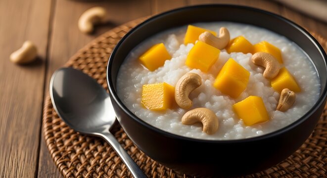 Delicious mango sago kheer a sweet and creamy indian dessert