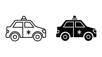 Two police cars with star badges side by side © MDMOSLEM