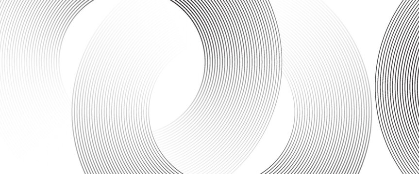 Abstract circle lines on dark blue background. Geometric stripe lineaAbstract gold circle lines on dark background. Geometric stripe line art design. art design for poster, brochure, cover, website