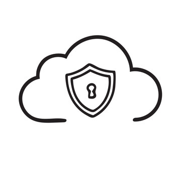 Security Symbol Icon - Cloud Security 