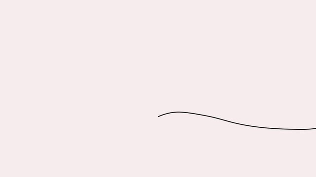 Arrow continuous line 4K animation video showing downward direction on a minimal background