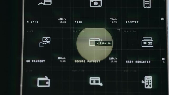 Person selecting the SECURE PAYMENT method