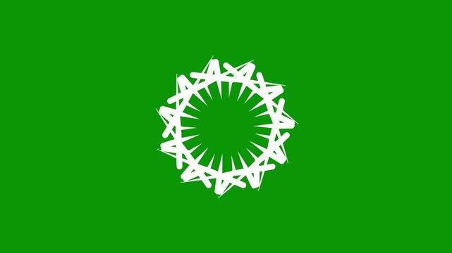 Seamless loop overlay for green background celebration,shiny sparkling burst lines, exploding glowing circle firework animation, abstract motion visuals in 4k high quality resolution video format.