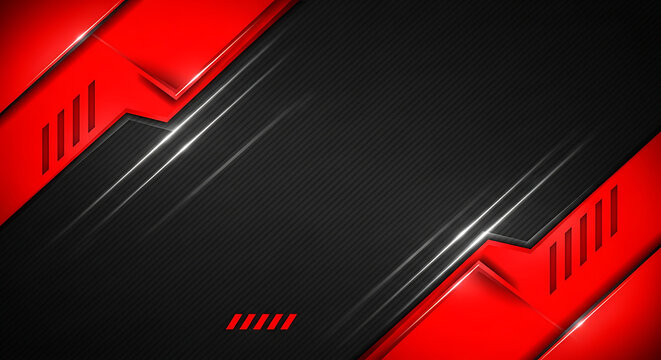 Abstract technology background with aggressive red metal plates and a textured dark central panel creating a dynamic industrial or gaming aesthetic design abstract background industrial technology