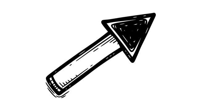 Simple upward pointing arrow icon with triangular head and cylindrical body