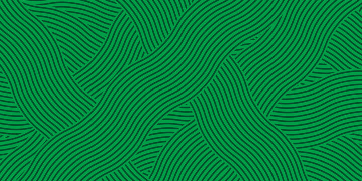 farm green banner, organic abstract background with fields. wavy green lines, natural organic products. ecology background. striped farmer green Pattern