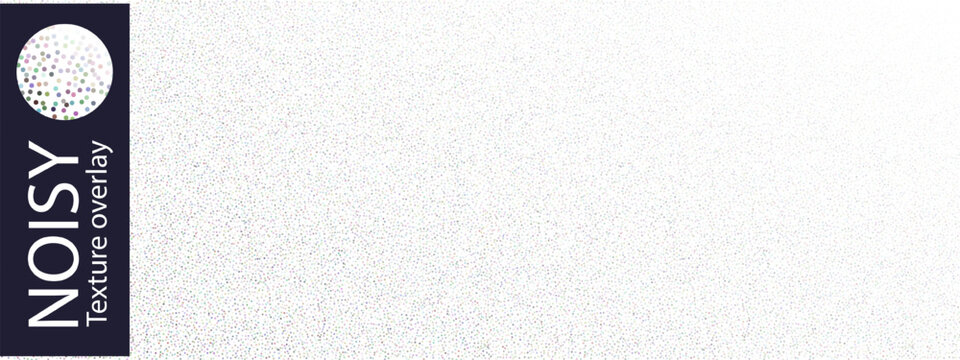 Dotted grainy particles for a white bg noise pattern, gradient vector overlay of sand texture. Grunge spray effect on paper, gritty hatching abstraction, seamless halftone distressed cement gradient