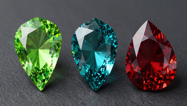 Modern Trillion Cut Alexandrite Dynamic Color Shift Series