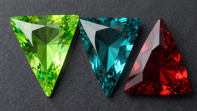 Modern Trillion Cut Alexandrite Dynamic Color Shift Series