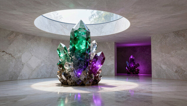 Sacred Alexandrite Sanctuary Surreal Interior Design