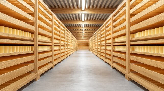 Industrial Drying Tunnel with Symmetrical Racks for Efficient Storage Solutions