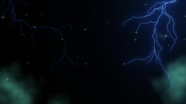 Black 000000 Hex Code Thunderstorm Lightning Weather Flashes Smoke Stars Sky Nature Backgrounds seamless loop animation promo video advertising marketing animation template commercial intro opener ads