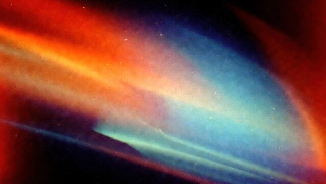 Space nebula with vibrant cosmic clouds and starry background