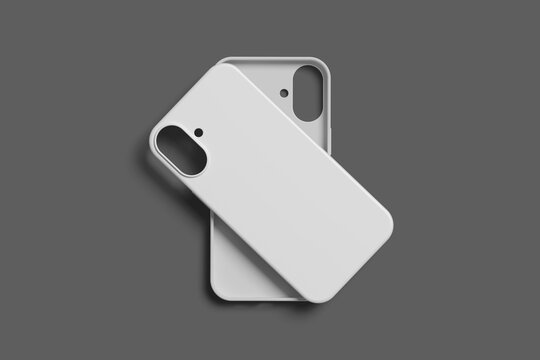 Minimalist iPhone 16 Case Mockup in Industrial Style