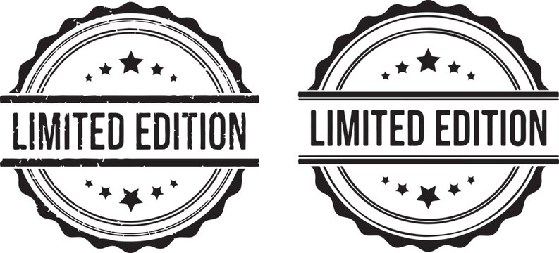Limited edition grunge stamp seal. limited edition watermark with unclean style. rubber stamp vector illustration.