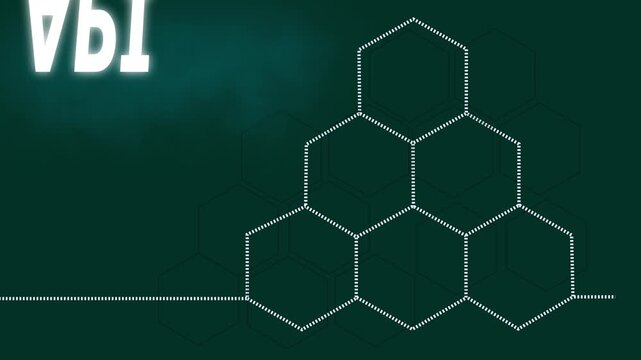 Api integration concept: hexagonal business network and digital strategy infographic