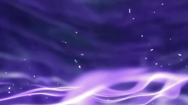 Abstract Purple Energy Waves in Soft Motion