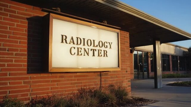 Entrance to a radiology center.