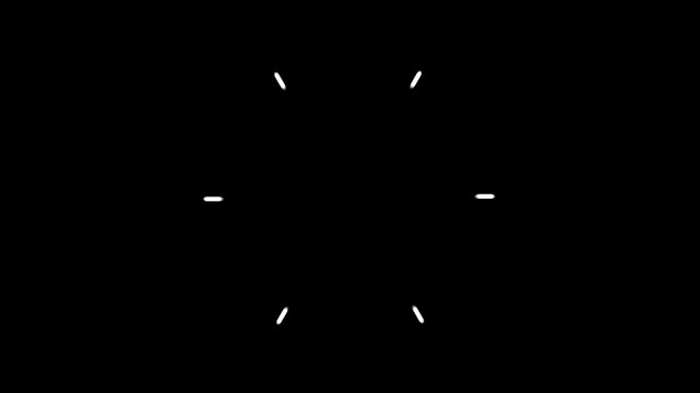Abstract bright circular explosion loop animation, bright elliptical explosion effect with pop-up lines, and smooth cinematic motion graphics on black background in 4K video.