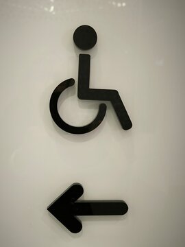 Prague Czech Republic - October 27 2024: Accessibility left arrow