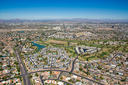 Clear skies over Mesa, Arizona