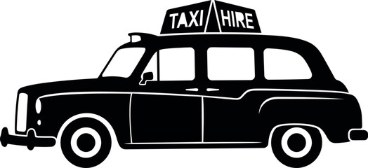 Vector illustration of a taxi © Shimul