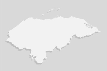 Fototapeta premium Map Honduras, template American outline country