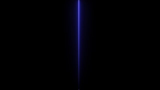 glowing neon Straight neon lazer animation of horizontal line, straight neon lazer line, seamless loop.