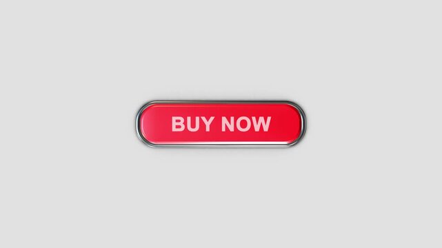 Buy now button call to action order animated shop now online store, Buy now button animation hand cursor click motion on white background 4K animated buy now button shopping button explainer promotion