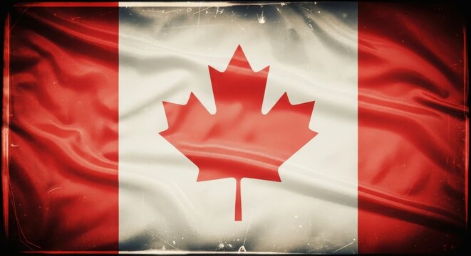 Canada day celebration vibrant canadian flag waving national pride july 1st