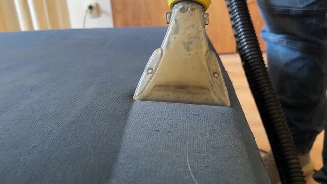 Cleaning Process of Upholstered Furniture with Steam Cleaner