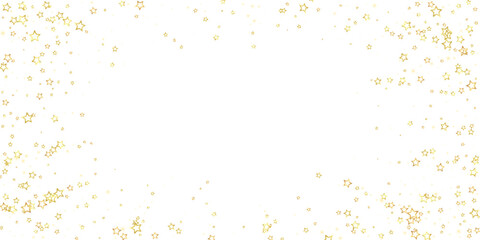 Obraz premium Gold sparkling star confetti.