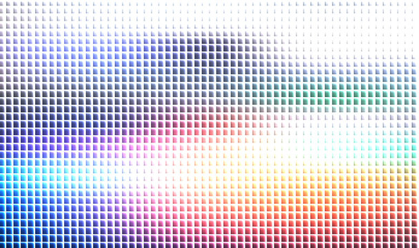 gradient square mosaic with spectral colors