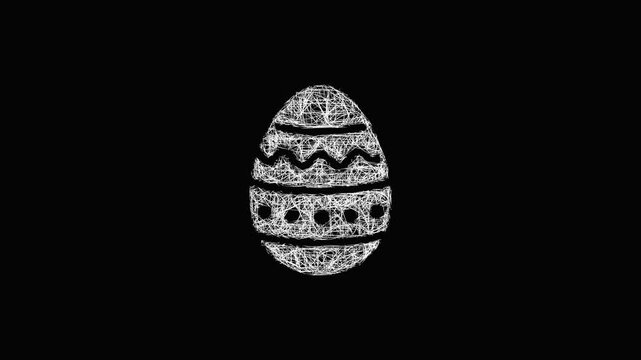 Sketch easter egg icon animation - smooth progressive reveal