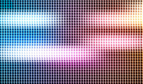 grid of colored squares with gradient lighting