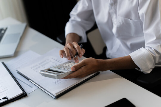 business account financier audit analyzing data annual report