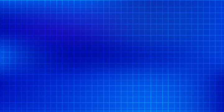 Blue abstract vector technology background with a glowing blueprint grid and soft digital gradient. Futuristic technical backdrop for data analysis, science, engineering, and web design.