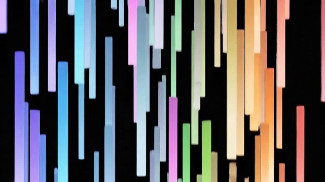 Abstract vertical lines colorful dynamic background animation