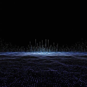A deep, complex digital background showcasing limitless layers of formless structure, representing conceptual infinity and massive data fields, subtle, nonobjective, futuristic