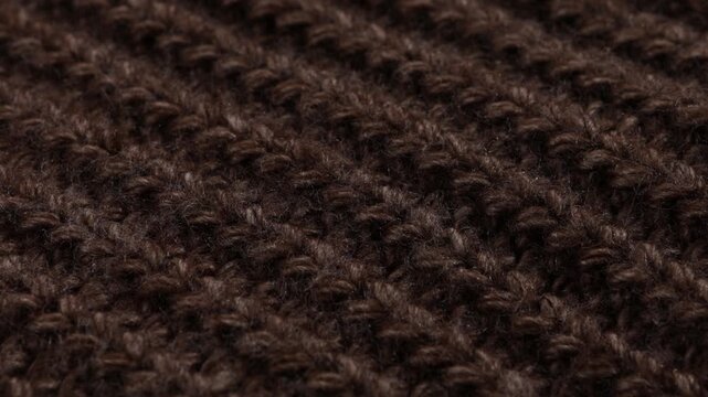 close up of woolen or cotton brown background element of winter clothing