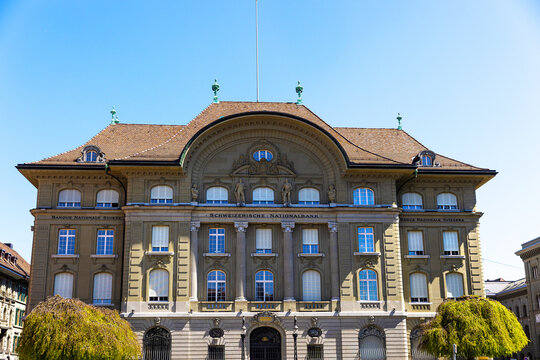bern, bern, switzerland - 22 04 2026: the headquarter of the swiss national bank in bern