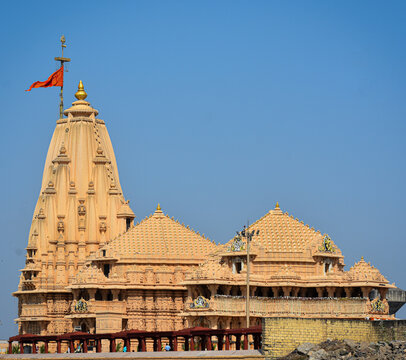 The Somnath Temple, located in Prabhas Patan, Gujarat, is revered as the first of the twelve holy Jyotirlingas of Lord Shiva.