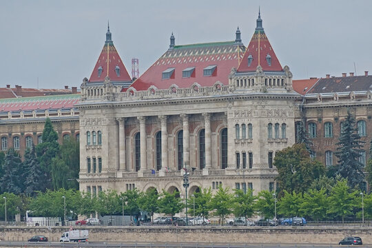 BME K, university Building in Budapest, Hungary. Unesco world heritage site 