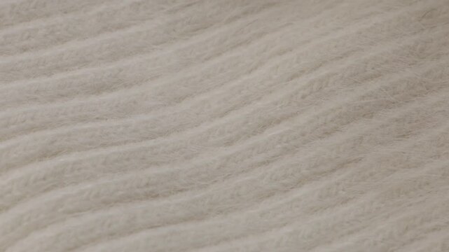zoom of textile woollen fabric white background