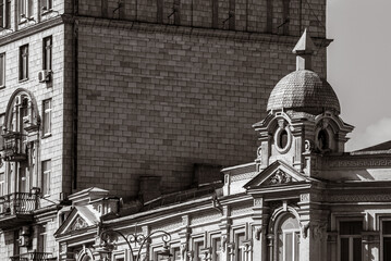 Architectural details of an old neoclassical apartment block © Дмитро Ганжеєв