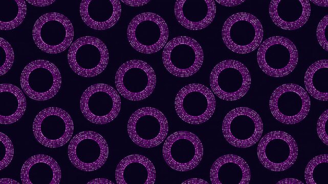Abstract technology background with repeating green dotted rings on dark blue, glowing circular pattern for data, network, cybersecurity, and futuristic interface designs
